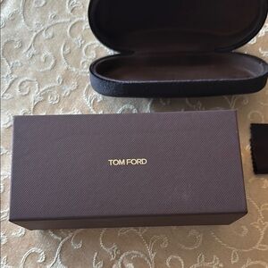 Tom Ford Brown velvet Sunglasses Case